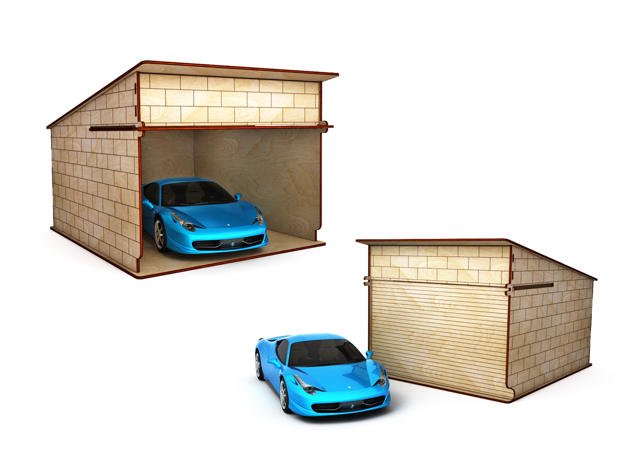 Гараж-парковка для машинок из фанеры - ТОП 15 моделей